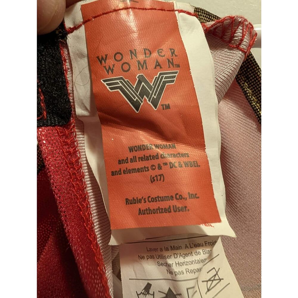 Girls Rubie's DC Comics Wonder Woman Dress Halloween Costume Size S (4-6) - Picture 6 of 9
